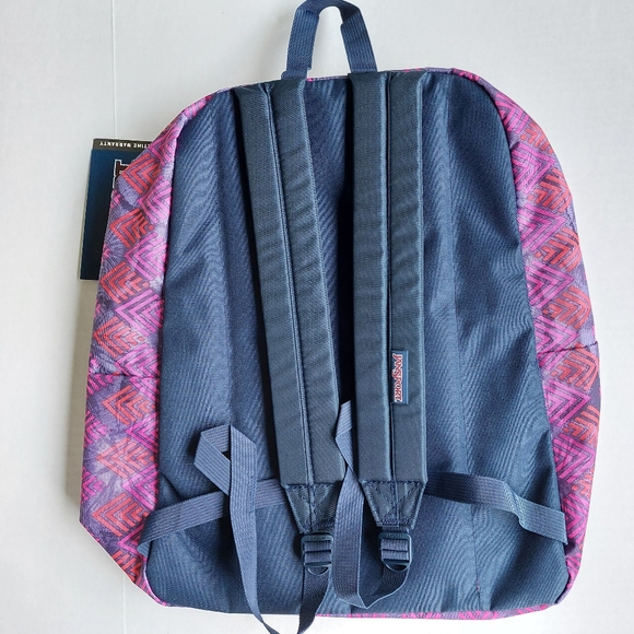 Jansport Superbreak Multi-Diamond Arrows Backpack. NWT - Picture 2 of 12